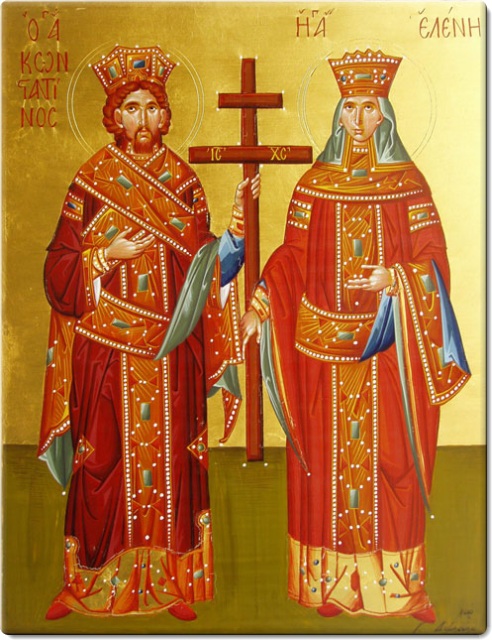 Άγιοι Κωνσταντίνος και Ελένη οι Ισαπόστολοι - Γεωργία Δαμικούκα© (http://www.tempera.gr) 
