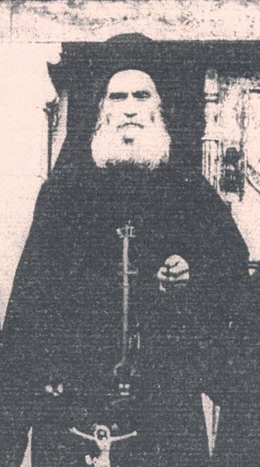 Μοναχός Νήφων Κουτλουμουσιανός (λεπτομέρεια από φωτ.1933)